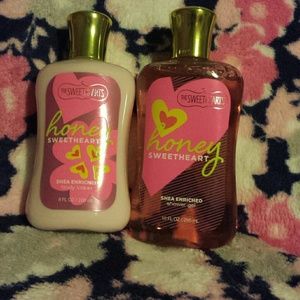 Shea enriched body lotion and shower gel