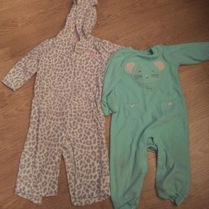 Long sleeve fleece 18 month onsies!