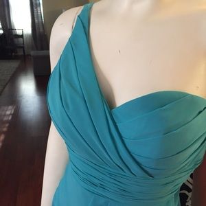 Turquoise one strap dress