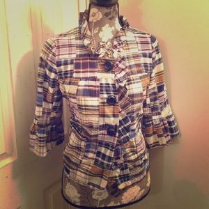 J.Crew madras jacket