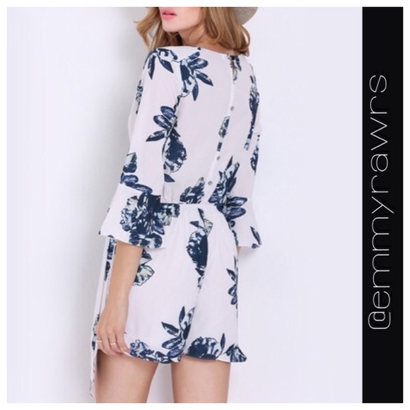 • New Floral Romper - Picture 3 of 3