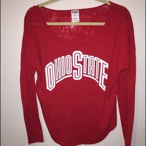 Ohio state Victoria's Secret pink long sleeve