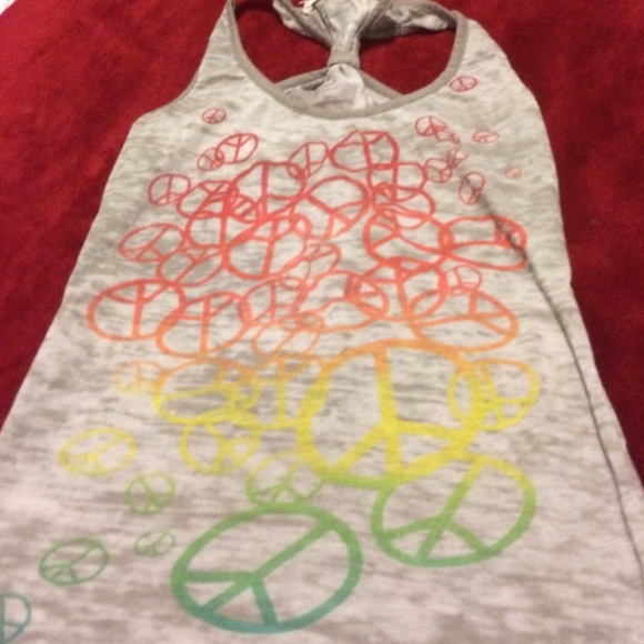 Ladies peace tank top
