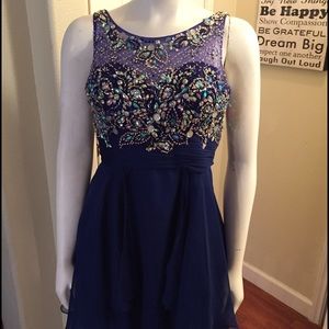 Royal blue formal dress