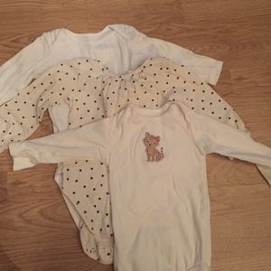 3 pack of 18 month onesies with a pair of pants!