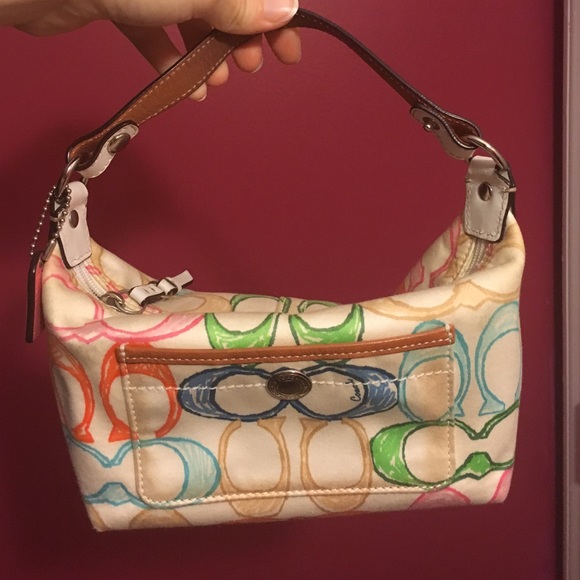Coach multicolored handbag