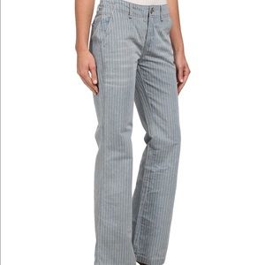 Free People railroad stripes jeans
