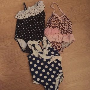 3 one piece baby swim suits!