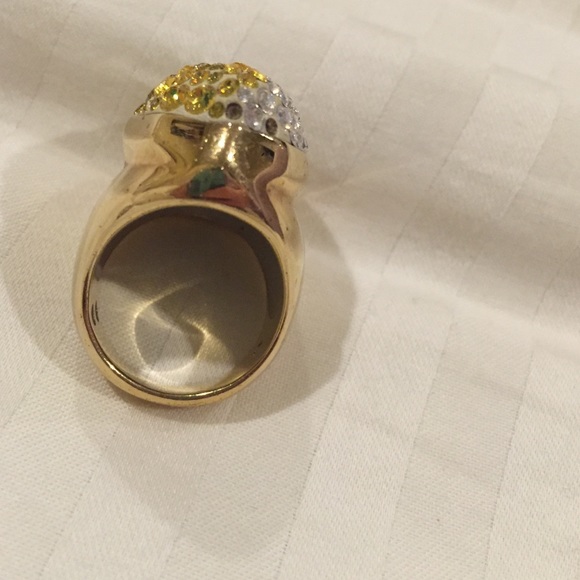 Gold Swarovski ring - Picture 4 of 4