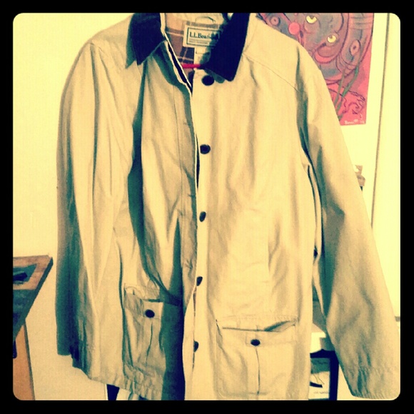 Tan LL Bean Overcoat