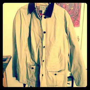 Tan LL Bean Overcoat