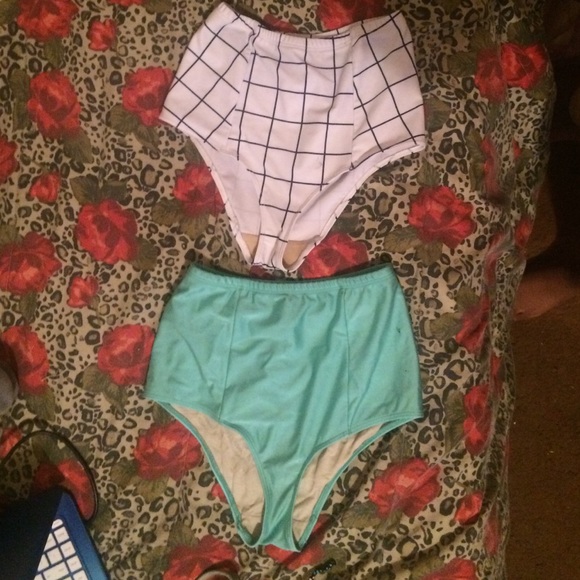 American Apparel high waist  swim suit bottoms