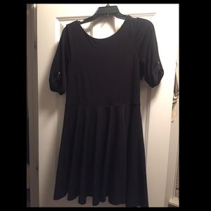 Express Black Skater Dress