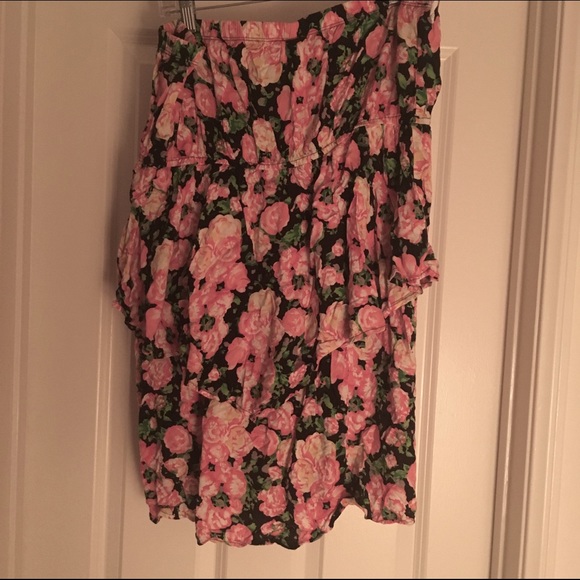 Floral Mini Tube Dress | Plus Size