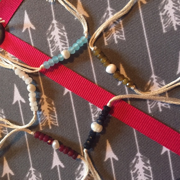 GORGEOUS WISH bracelets w/ IVORY string - Picture 3 of 4