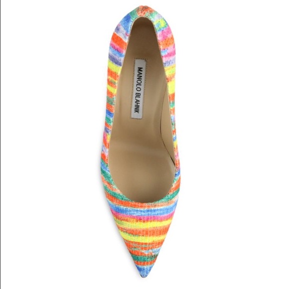 MANOLO BLAHNIK RAINBOW PUMPS - Picture 4 of 4