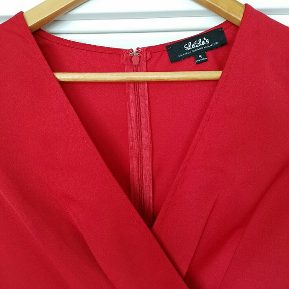 LULU*S
It's Smooch-ual Red Long Sleeve Romper - Picture 4 of 4