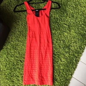 bebe tight red dress