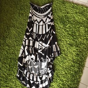 hi-lo tribal dress