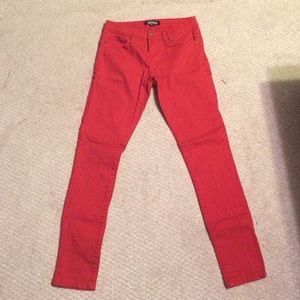Red jeans