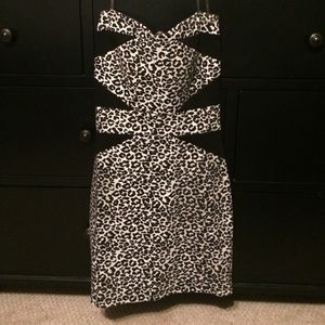 Leopard print party dress