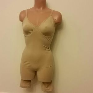 Nude Body Glove Suit Shaper Cincher Underwire 1X