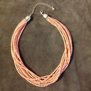 Jay King 8 Strand Pink Coral Necklace