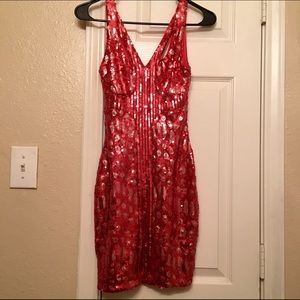 Bebe Sequin Bodycon Dress Sz.XXS
