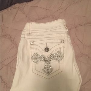 Miss Me White Flare cut jeans