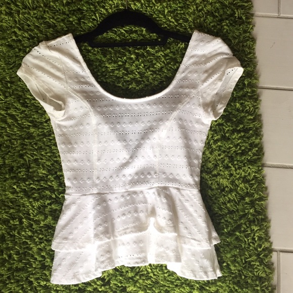 white crop top
