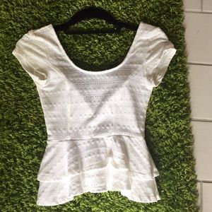 white crop top