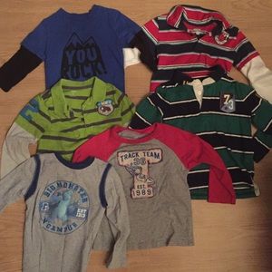 6 boys 3T long sleeve tops!