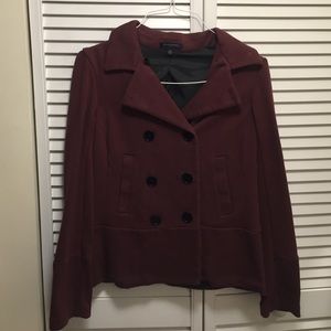 Soft, cozy pea coat style jacket.