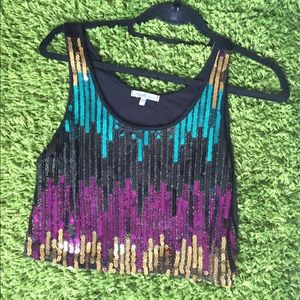 sequin top