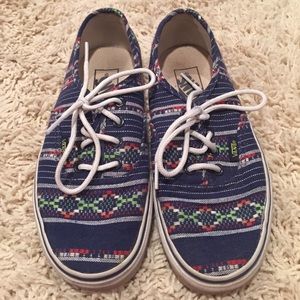 Nearly new Aztec Vans sneakers