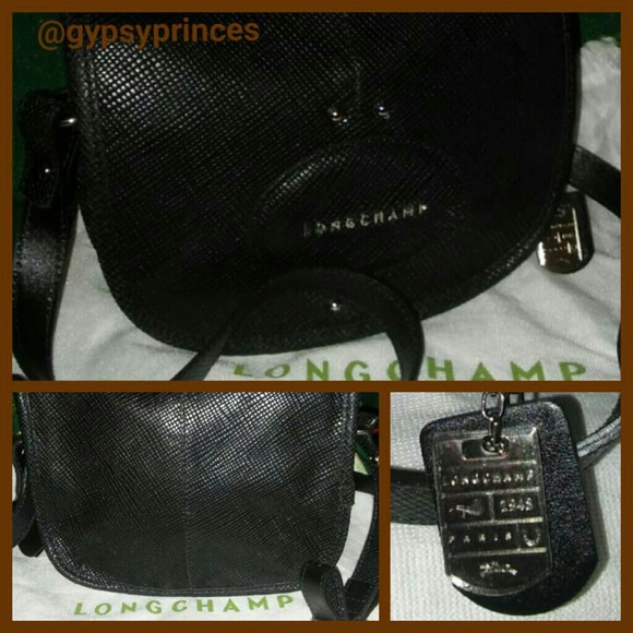 LONGCHAMP PARIS Quadri Saddle Handbag n Key Fob - Picture 2 of 4