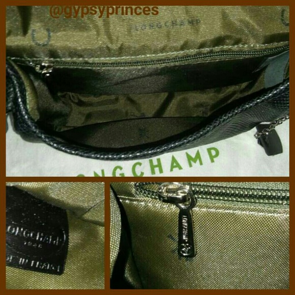 LONGCHAMP PARIS Quadri Saddle Handbag n Key Fob - Picture 3 of 4