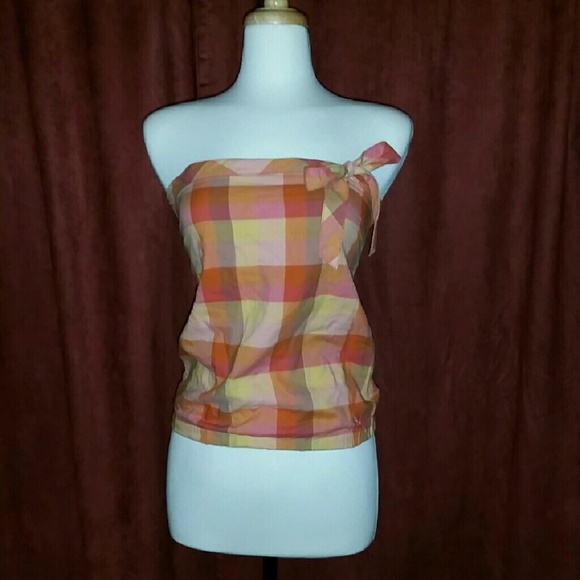 American Eagle Outfitters Tops - Picnic Plaid Tube Top