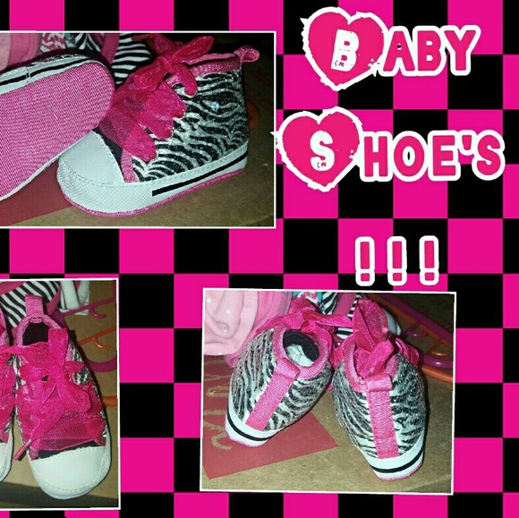 Baby Zebra Print Shoes - Picture 1 of 4