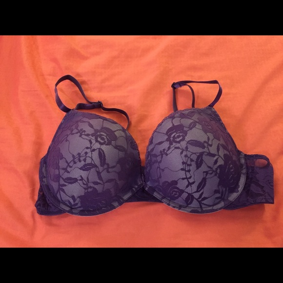 Purple lace bra