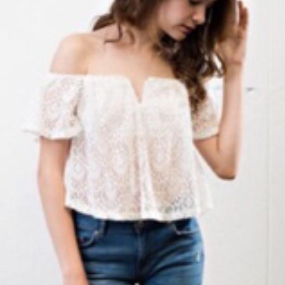 Lace Off Shoulder Top