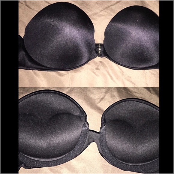 Sexy black mega push-up bra