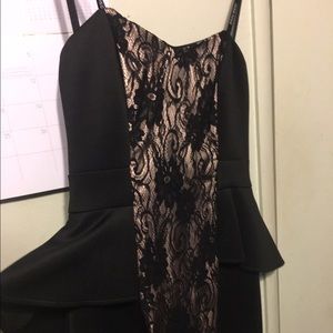 NWOT Gorgeous strapless black lace dress!