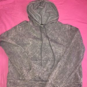 Acid wash dark gray sweatshirt