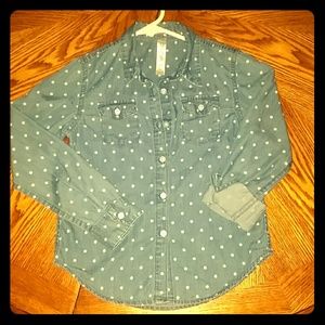 Girl's Denim Chambray Shirt