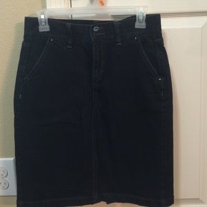 Dark jean skirt