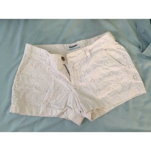 White Eyelet Shorts 🌞