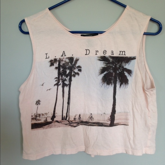LA dream graphic tank