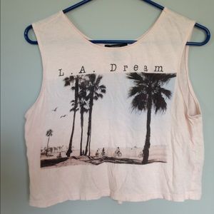 LA dream graphic tank