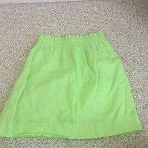 Green jcrew skirt